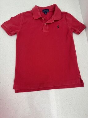 Polo by Ralph Lauren Boys' Coral Red Short Sleeve Polo